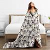 Pinguin Überwurfdecke Weich Gemütlich Plüsch Warm Fleece Decke Für Sofa Couch Bett 80"X60"""
