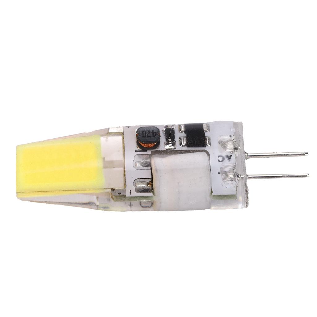 G4 LED COB Bulb 5W 600LM Silicone Chandelier Ceiling Lamp Bulb AC DC 12V 4.2x1.3cm