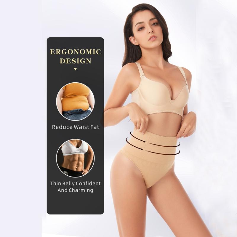 Dámské kalhotky s vysokým pasem a bříškem, pas stažený do pasu, formující tanga, sexy tvarující prádlo pro zvednutí boků