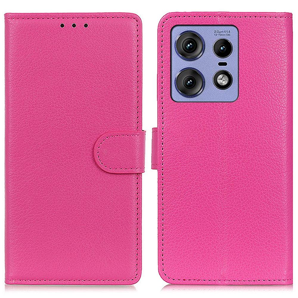 For Motorola Edge 50 Pro 5G Case Card Holder Wallet PU Leather Litchi Texture Folio Cover