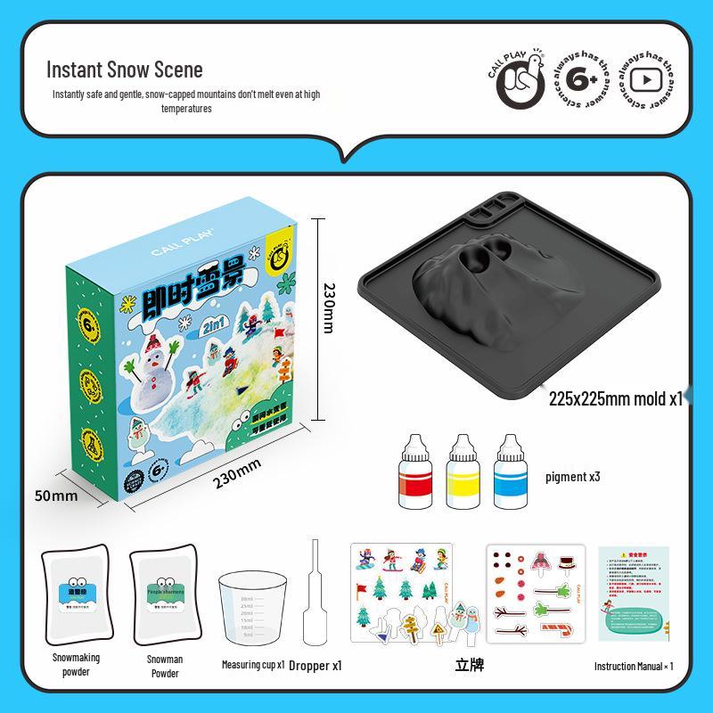 Keda Ya Children s DIY Snow Scene Snowman Educational Toy - Safe Christmas/Birthday Gift for Boys & Girls