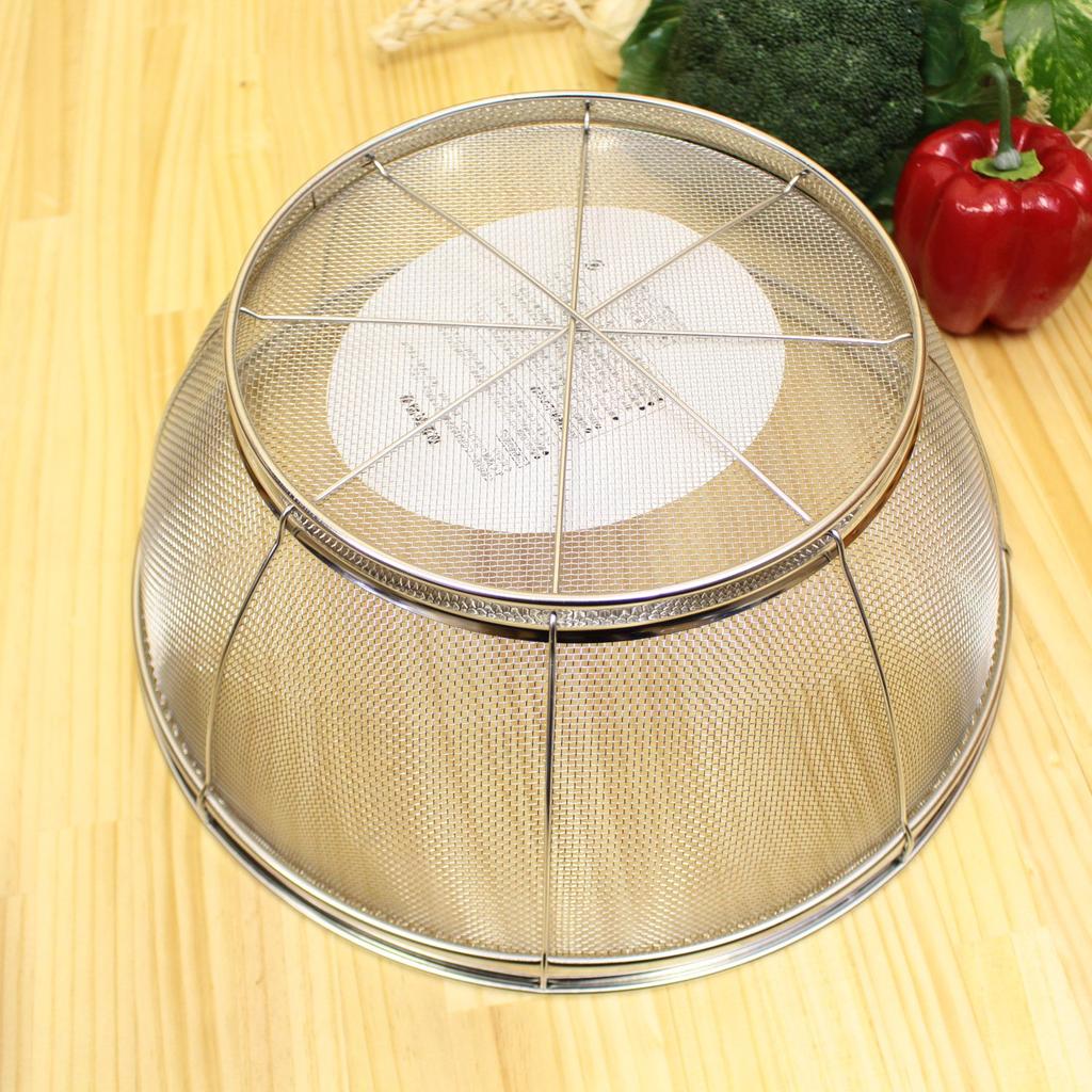 Inoue Wire Mesh Industry Diamond Stainless Made in Japan Strainer, 33cm, 18-8 Steel,