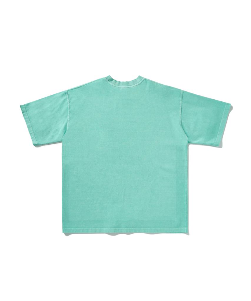 Peullukeu Slam Logo Pigment Pocket Short Sleeve T-Shirt Mint Fst401