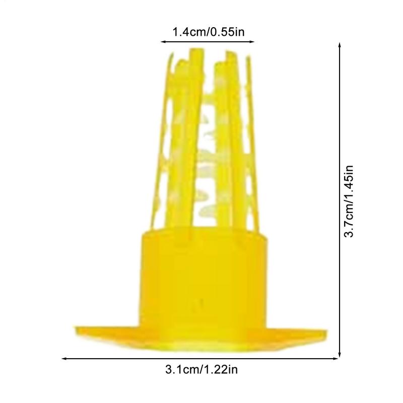 Beekeeping Queen Cage 100X Beekeeper Rearing Tools Professional Farm-raised Fly Breeding Cup Kit For Interior Cell Protector