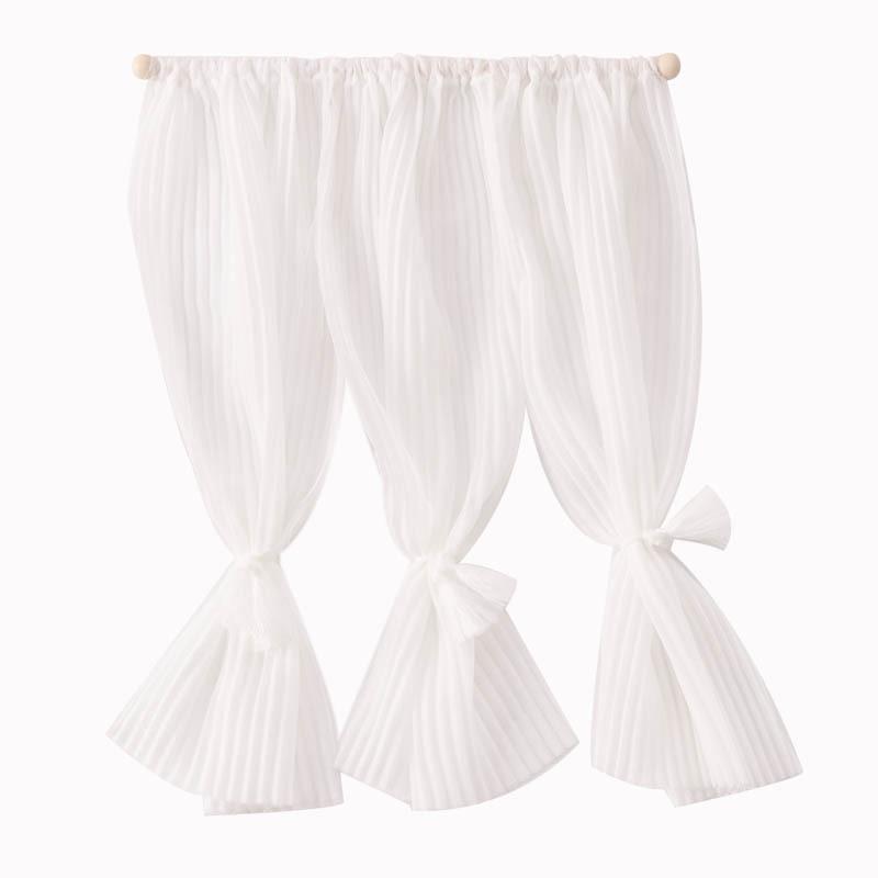 1 Piece Bedroom Living Room Furniture Decoration 1:12 Dollhouse Miniature Curtain White Chiffon Door Curtain Window Decor Model