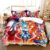 Mega Man X DiVE Bedding Set Printed Duvet Cover Sheet Pillowcase Bed Soft Quilt Cover Full Queen King Size Anime Bed Sheet Set