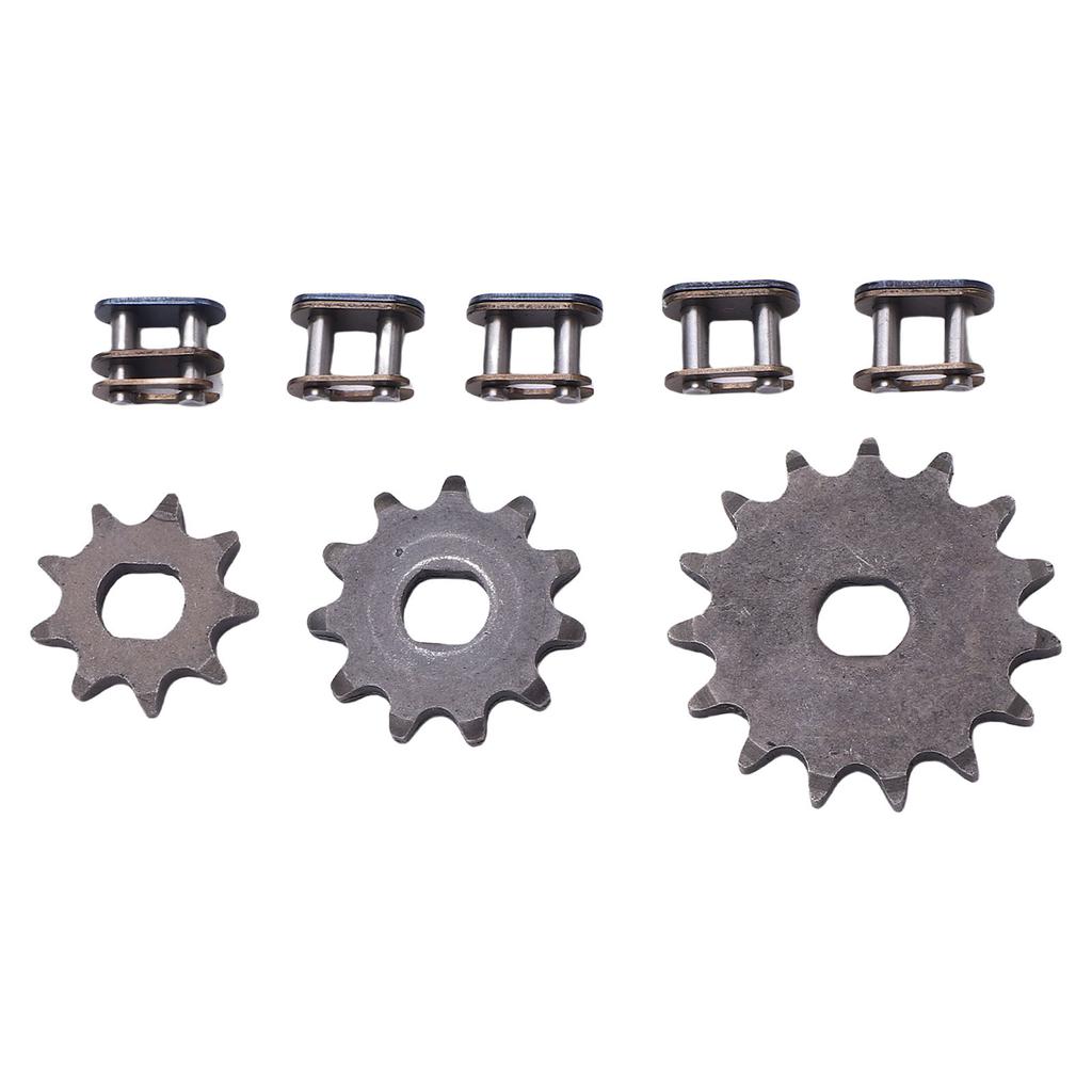 3 szt. Zębatki 9T 11T 15T Zębatki ze stali o wysokiej wytrzymałości i ogniwa główne łańcucha do łańcuchów T8F