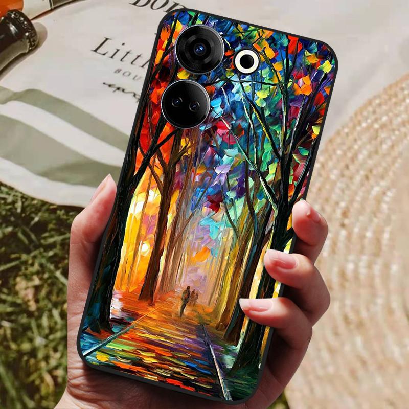 Für Tecno Camon 20 4G Hülle Silikon Rückseite Handyhülle für Tecno Camon 20 Pro 5G Hüllen Camon20 Pro 4G Weiche Bumper Coque Hülle