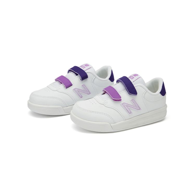 New Balance CT60 Comfortable Lightweight Low-Top Walking Shoes Baby Shoes White Purple IVCT60RP