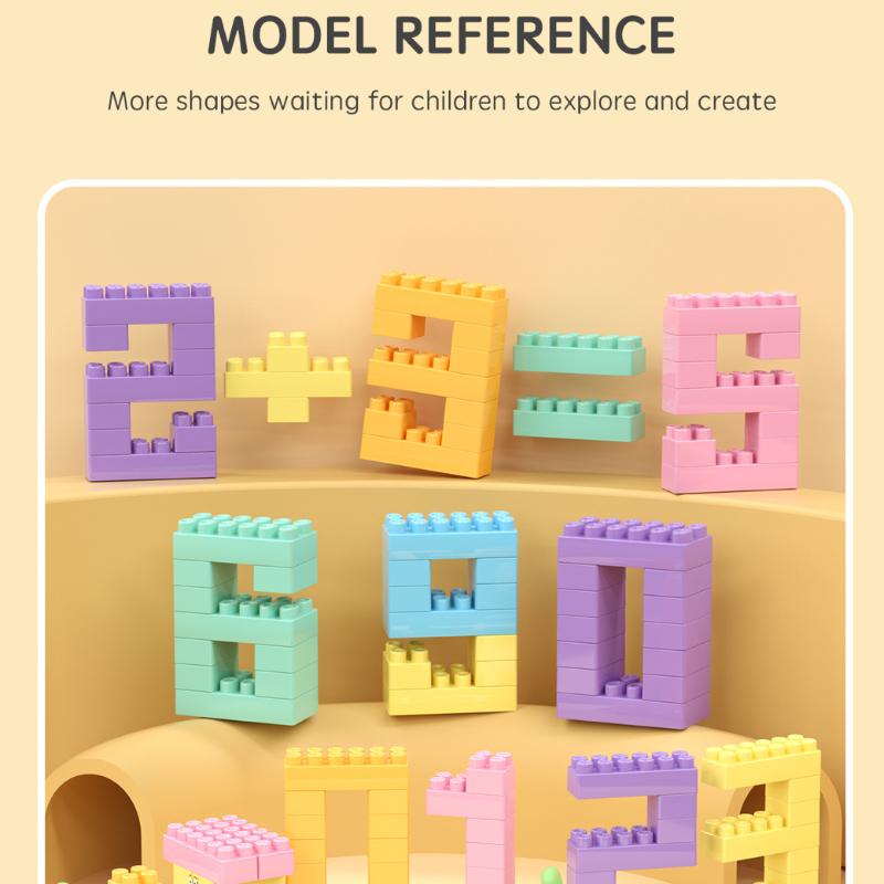 DIY Macaroon Fun Particles Building Block Toy Set Parent and Child Girls Assembling Educational Toys