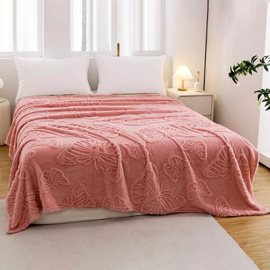 3D Butterfly Baby Blanket Double-Sided Flannel Soft Throw Blanket Fluffy Infant Toddler