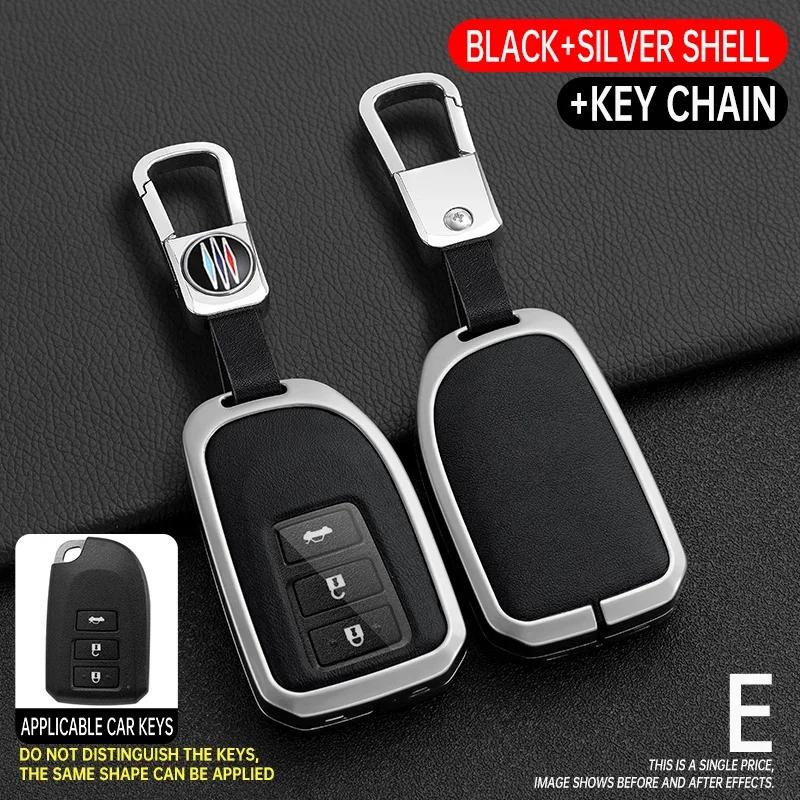 

Leather Zinc Alloy Car Key Case Full Cover For YARIS 19 Vios Toyota YARIS L Protective Interior Accessory