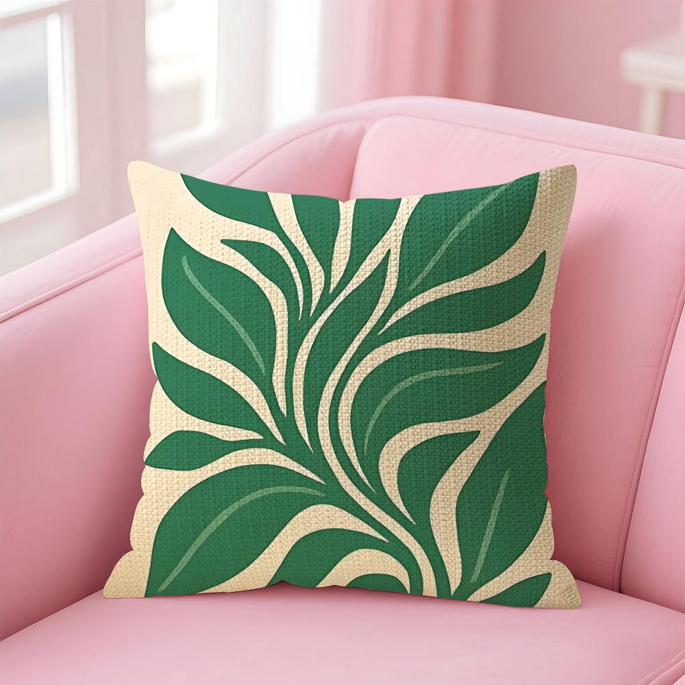 Bohemian Style Floral Cushion Cover Natural Linen Pillow Case DoubleSided Print Decorative Sofa Pillowcase Home Decor Gift