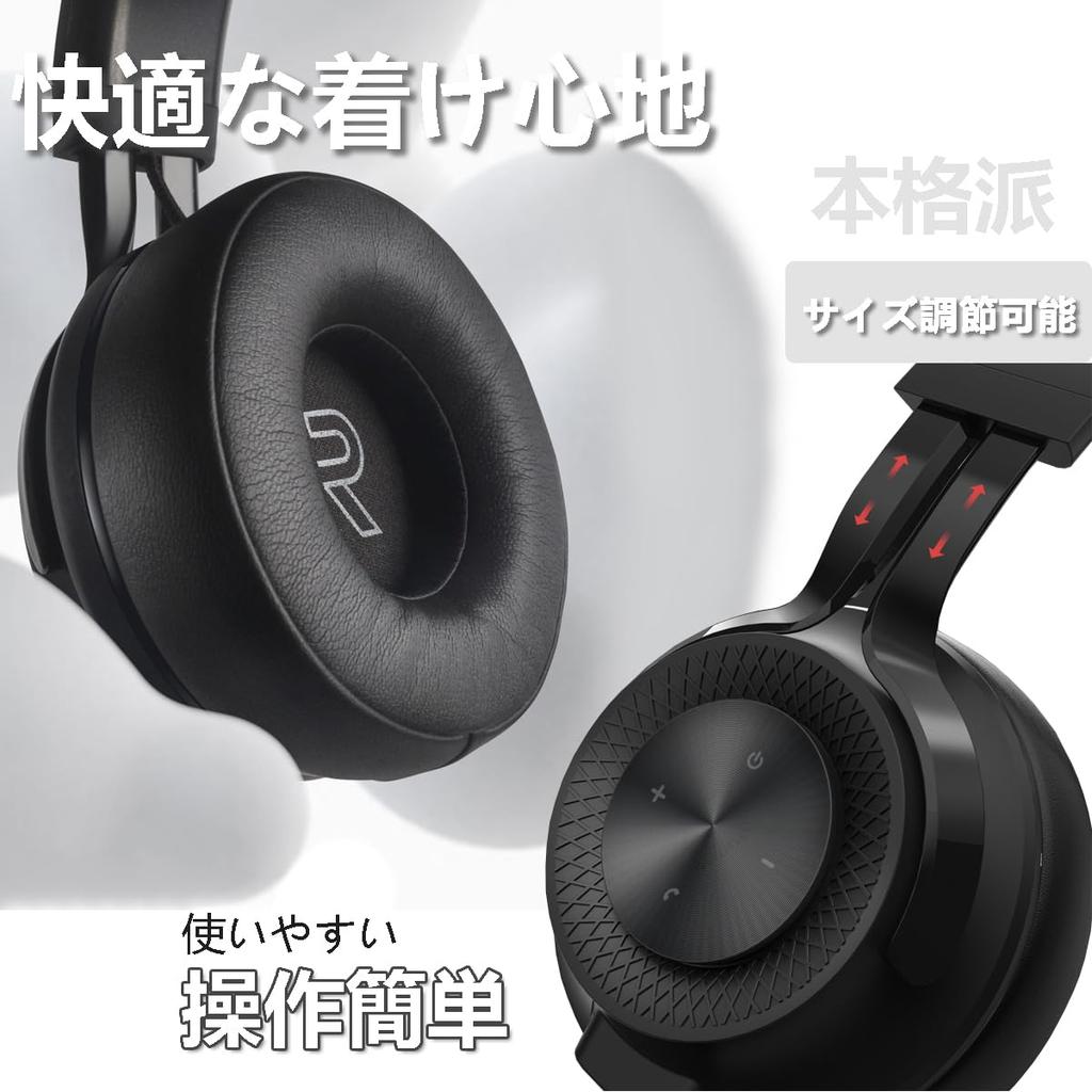 SITOAT P1 Bluetooth Headphones, Wireless Over-Ear Headphones, 55 Hours of Playtime, Closed-Back, Deep Bass, Lightweight Design, Foldable, Adjustable