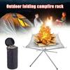 Fire Folding Portable Pit Mesh Bonfire Stand Holder Outdoor Camping Patio Garden
