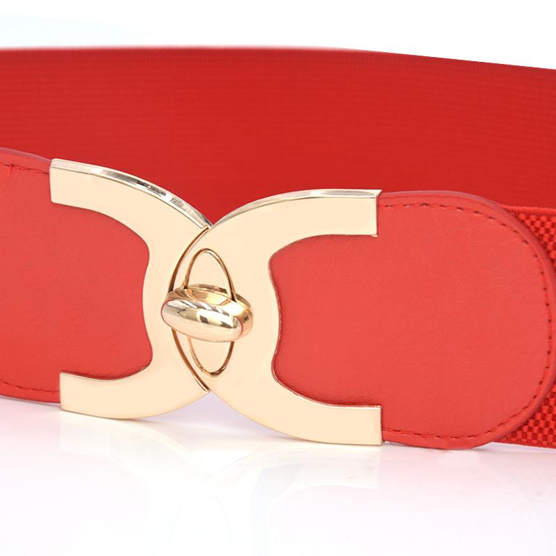 Stil Nou la Modă Cataramă Elastic Lat Curea Lată Curea Talie Femei Accesorii centură