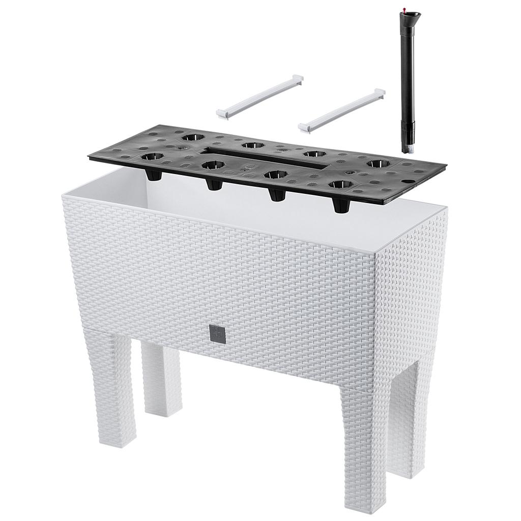 KADAX Květináč Truhlík 60cm Vložka Na Nožičkách Bílý