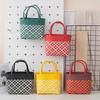 Weaving Handbag Ins Shopping Shopping Basket Beach Picnic Outdoor Hand Carry Vegetable Basket Versatile Fashion Vacation Bag