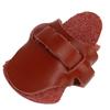 Archery Thumb Guard Thumb Ring Sheepskin Soft General for Training Traditional Hunting Bow Recurve Bow Brown