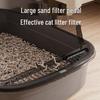Large Anti-Splash Open Cat Litter Box
