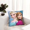 Elsa and Anna Frozen Pillowcase Double-sided Printing Polyester Cushion Cover Decorations  Throw Pillow Case Cover Home Zipper