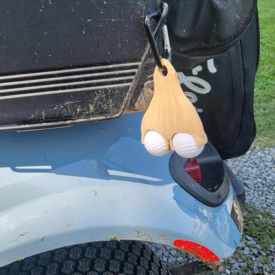 Golf Ball Testicle Sac Holder The Ultimate Gag Golfer Gift Portable Golf Holder For Golf Lovers With Carabiner Golf Themed Party
