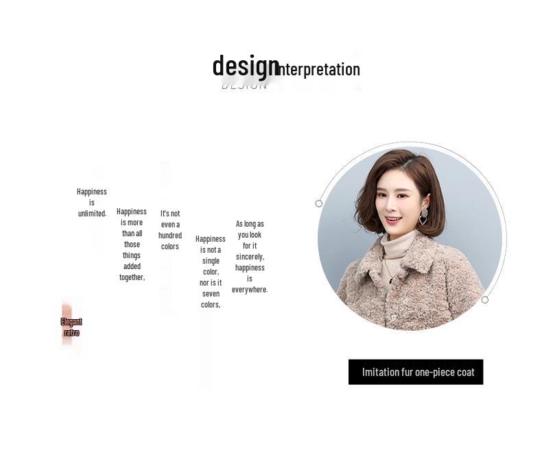 Women's 2024 Lambswool Fur-Lined Coat: Versatile, Loose-Fit Winter Short Cotton Jacket for Fashionable Moms