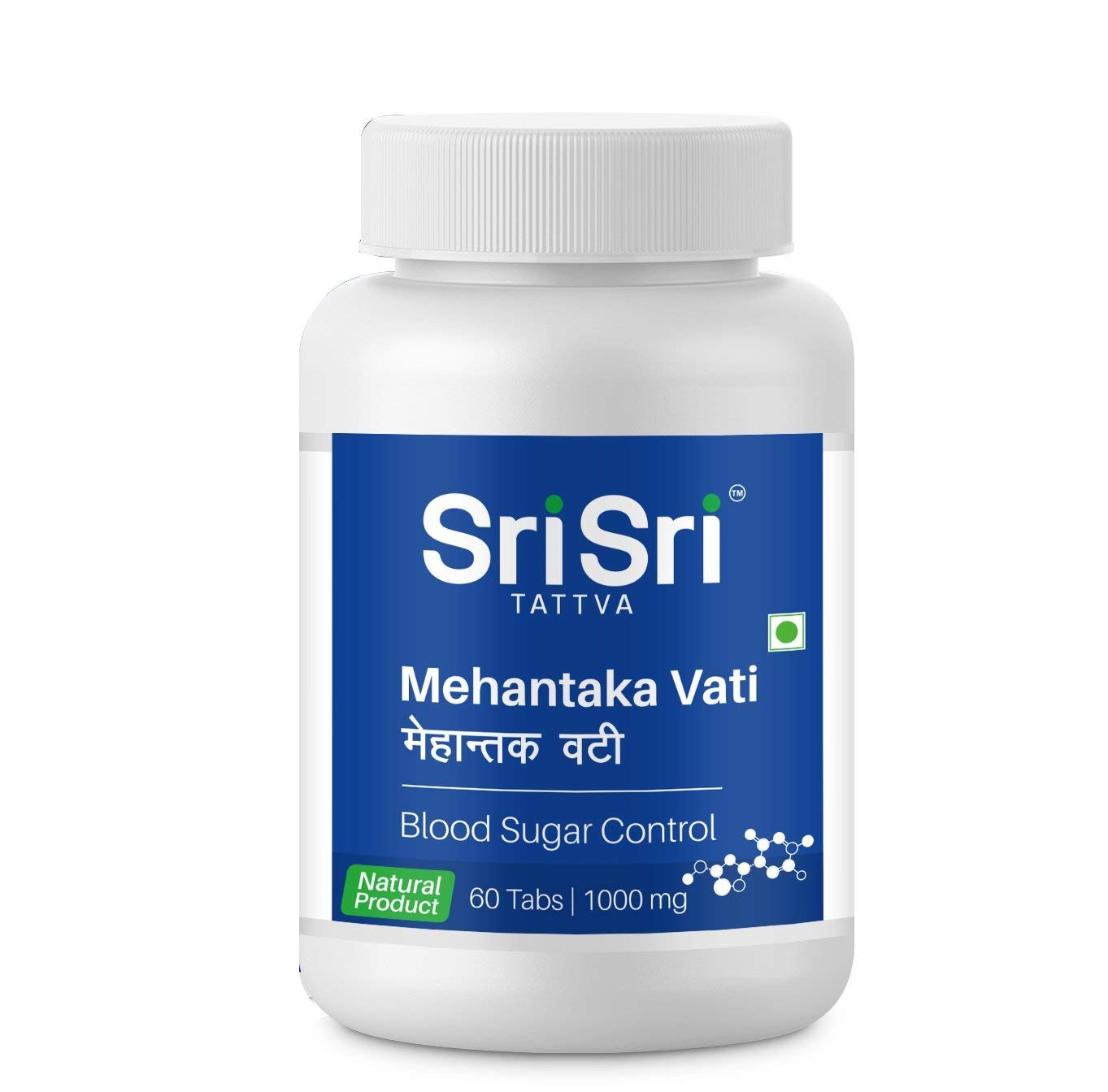 

Sri Sri Tattva Mehantaka Vati 60 Tablets 1000Mg for Healthy Skin and Pigmentation Support