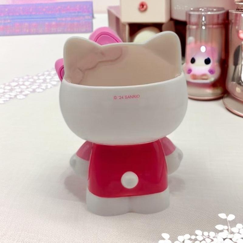 Sanrio Hello Kitty My Melody Pen Holder Cartoon Stationery Makeup Brush Organizer Desktop Decoration Christmas Ornament Gifts