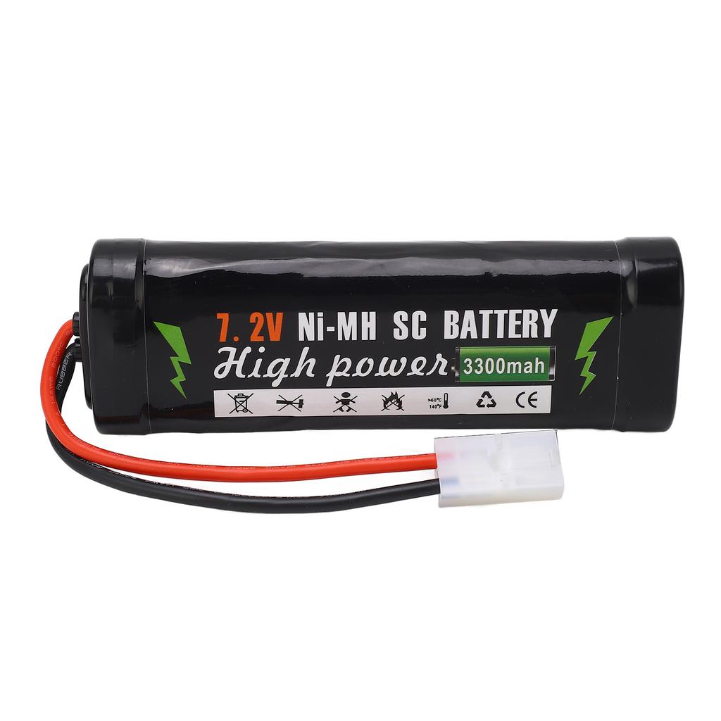 7.2V 3300mAh Rechargeable Lipo Battery High Power Lithium Battery Sturdy Shell for RC Car RC Truck R