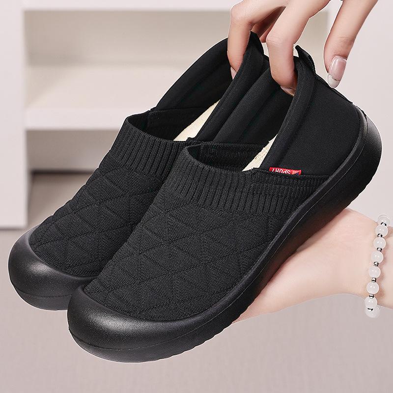 Summer Women's Flat Shoes Non Slip Womens Loafers Soft Soled Mom Shoes Comfortable Slip on Vulcanized Shoe 2025 New Women Shoes