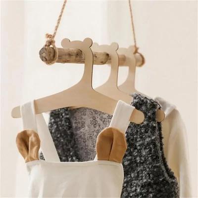 10PCS/5PCS Kamer Baby Hanger Houten Decor Meisjes Rek 5/10pcs Thuis Cadeau Kinderkamer Prinses Kleding Voor Creatieve Kinderen Cadeau