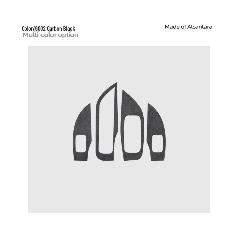 

SU7 Алькантара Замша Ультратонкая Декоративная Наклейка на Панель Подъемника Стекла