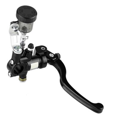 Höger Motorcykel Hydraulisk Kopplingshandtag Huvudcylinder Rakt Tryck Bromspump (Svart)