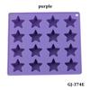 1Pcs 16 Lattice Star Lce Cream Lattice Five Pointed Star Silicone Ice Cream Mold Ice Cubes Home DIY Baking Mold