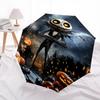 Halloween, Jack Skellington Themed Automatic Opening and Closing Umbrella, Brightly Colored 8-rib Portable Umbrella, Suitable for Men and Wo