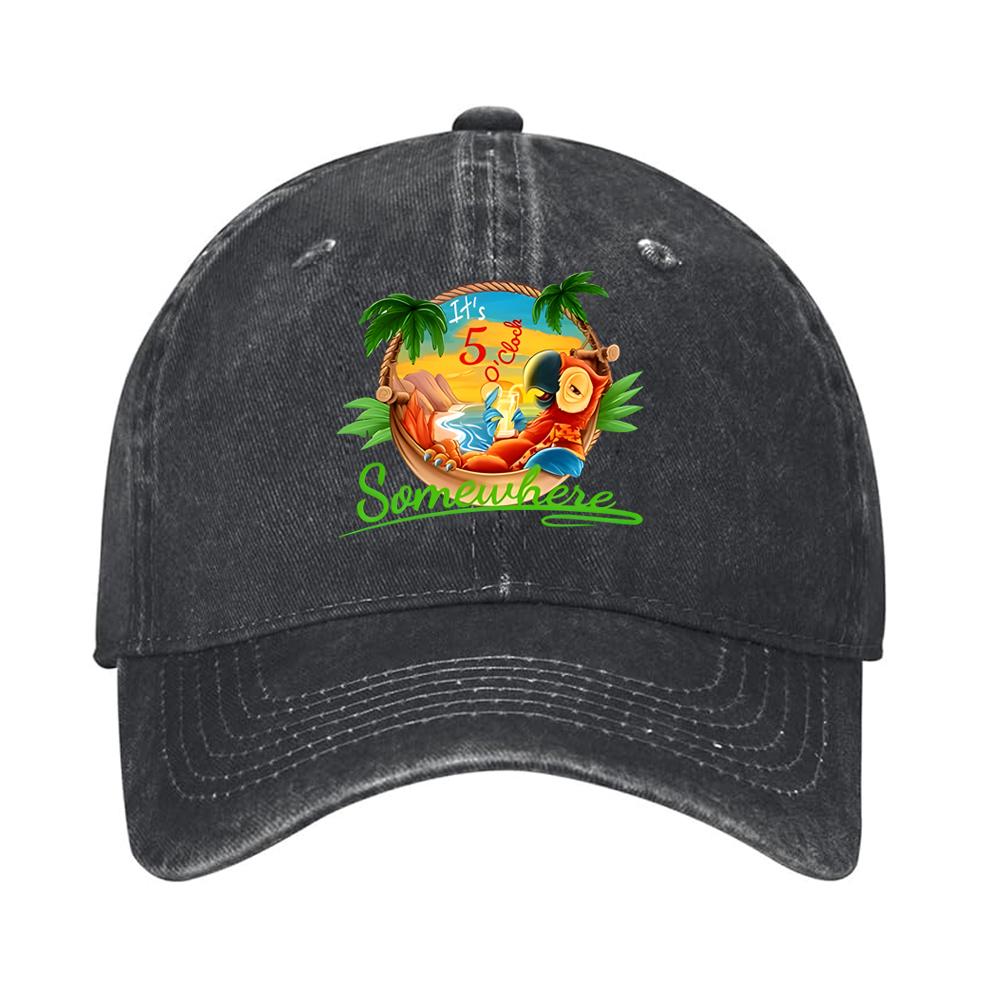 Fashionable Vintage Denim Baseball Cap for Men and Women, Casual Street Style Sun Hat