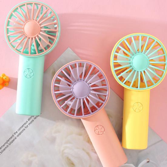 USB Rechargeable Mini Handheld Fan Speed Adjustable Summer Cooling Fan Quiet Portable Travel Outdoor Small Personal Fan