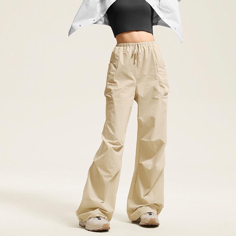 Women's 2024 Autumn Loose Cargo Drawstring Pants - Casual Sporty Outdoor Hiking Wear