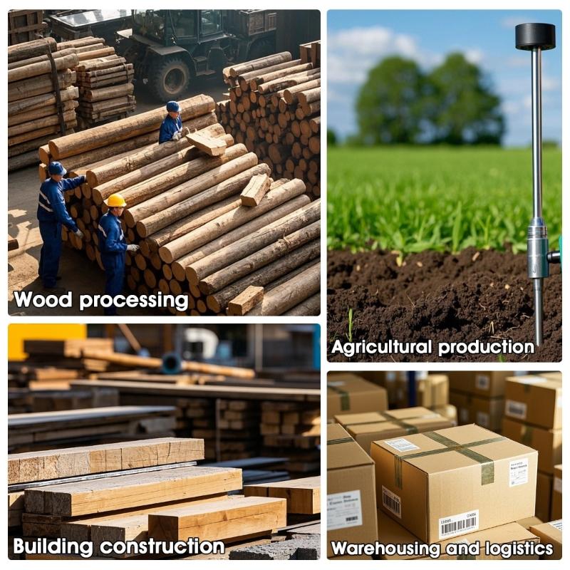 Pinless Moisture Meter with Digital Display, Wall Masonry Soft Wood and Hard Wood Reader for Indoor Moisture