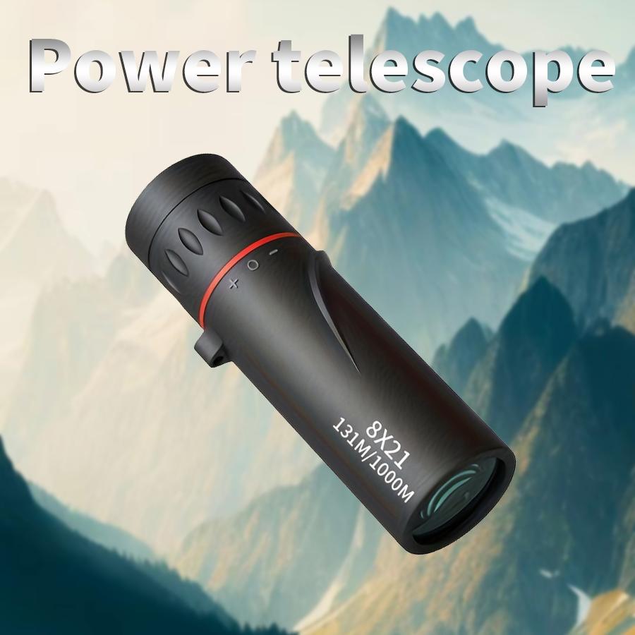 8X21 Adult Professional HD Remote Monocular & Pocket Mini Portable Telescope for Camping Hunting Hiking Outdoor