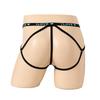 Men's sexy thongs, suspenders, elastic pockets, transparent men's T-pants, sexy boxers