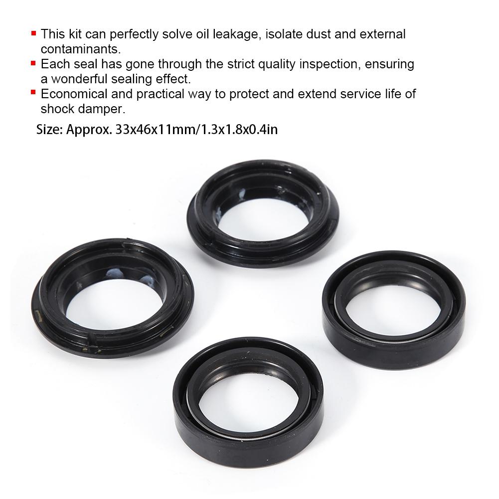 Front Damper Oil Fork Seals Dust Boots Wiper Kit Fits for Honda CB400 33x46x11mm