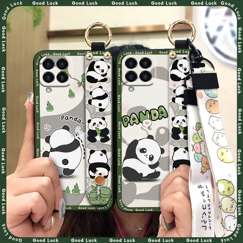 Soft case Silicone Phone Case For Samsung Galaxy M33 5G Global/SM-M336B/DS/Jump2 Cartoon Protective Lanyard Wristband