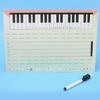 Professional Music Staff Learning Board Eraseable Music Notation Practice Board Safe PVC Materials For Educators uSE