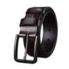 Zinc Zinc Alloy Pin Buckle Men Belt Genuine Leather Male Strap Fashion Waistband  Jeans