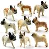 Simulation Dog Animal Model Realistic French Bulldog Figure  Fairy Garden Decoration