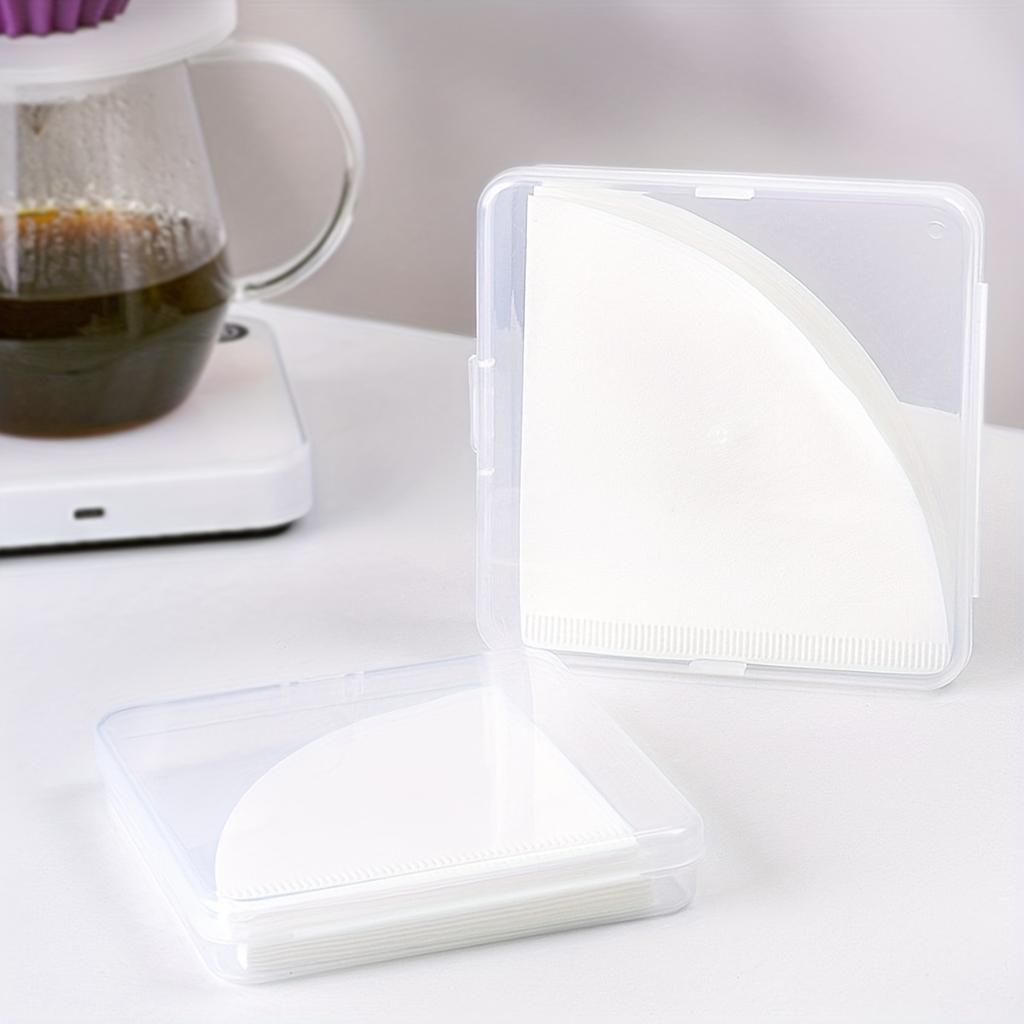 V60 Cone Coffee Filters, 1-Ply Premium Disposable Paper Pour Over Dripper Sheets, Tasteless High Flow Rate Compatible with V60 Size Brewers