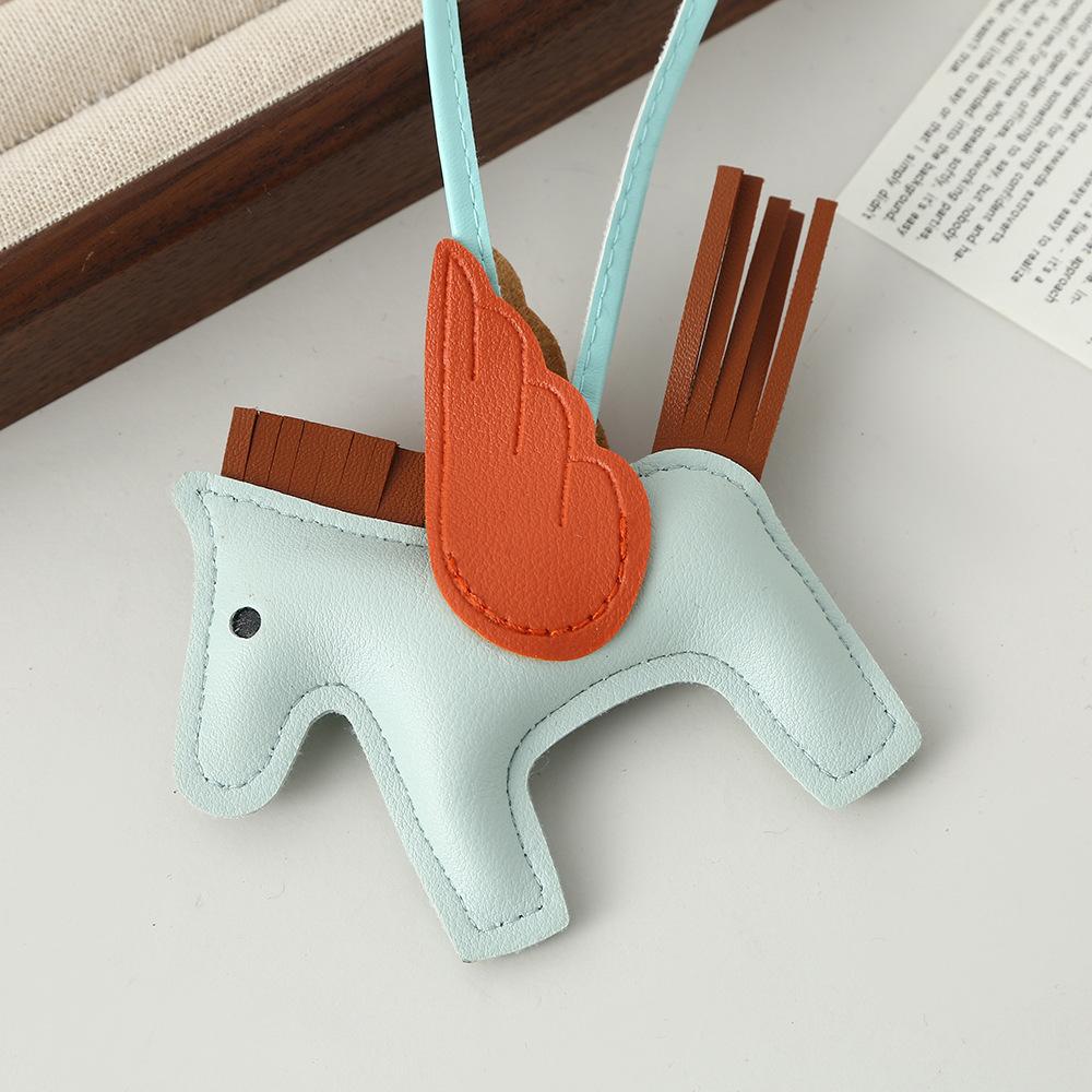 Pony PU-Leder Anhänger grenzüberschreitend original vielseitige Tasche niedlich Trend Auto Schlüsselanhänger Tasche Anhänger Lager