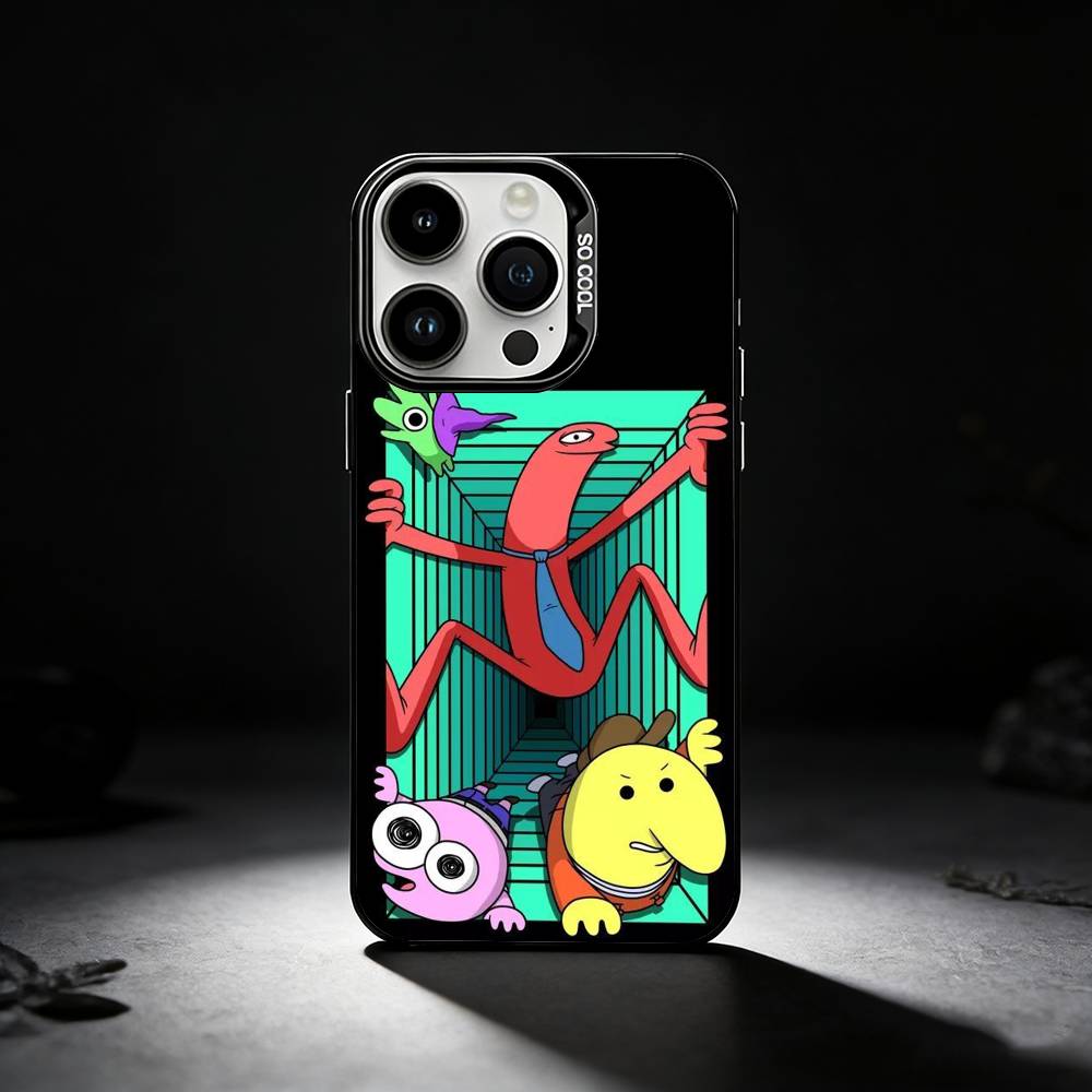 

S-Smiling F-Friends Phone Case For iPhone 17,16,15,14,13,12,11 Plus,Pro Max,XS,Colored silver phone case iPhone13PROMAX